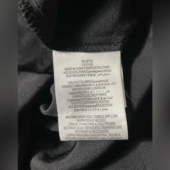 NWT BCBG women’s Black Lace Overlay Sleeveless Dress Size XS - Picture 7 of 7